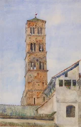 Tower, San Francisco Romano, Rom, 1898.