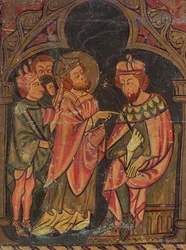 St. Cyprian (ca. 200-258) Biskop af Karthago stillet for kejser Valerian (r.253-60) 1300-25