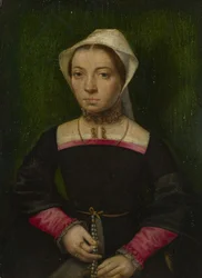En dame med en rosenkrans, ca. 1550