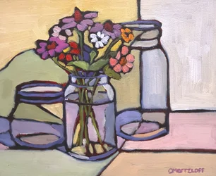 Reflective Glass, 2023 (olie på panel)