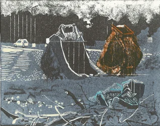 Prime Property, 2014 (linoleumssnit og ætsning)