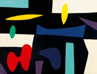 Komposition, ca. 1951 (olie på plade)