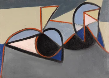 Kubistisk nøgenstudie, ca. 1949 (olie på lærred)