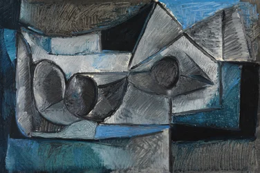 Kubistisk stilleben, ca. 1950 (olie på lærred)