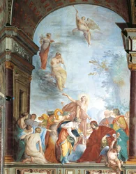 Fresco of Fame og St Anna - Lorenzo de Medicis gerninger, kendt som Magnificent (Firenze