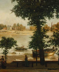 En sommeraften ved Cheyne Walk, 1870-71