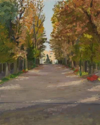Viale Giuseppe Garibaldi, Venedig, 2 (olie på lærred)