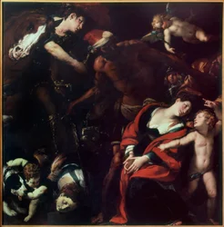 St. Rufinas og St. Secundas martyrium (maleriet af tre kunstnere)