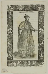 Blad fra Habiti antichi e moderni, plade 93 fra Woodcuts from Books of the XVI Century