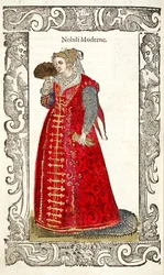 Noble Moderne. Fra: De gli habiti antichi et moderni, 1598