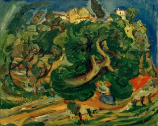 Ch. Soutine, landskab i det sydlige Frankrig