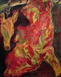 Side af oksekød og kalvehoved, 1925
