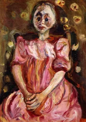 Den lille pige i lyserød; La Petite Fille en Rose, 1923-1924