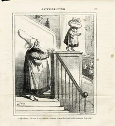 Illustration af Cham (1819-1879) i Le Charivari