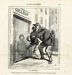 Illustration af Cham (1819-1879) i Le Charivari