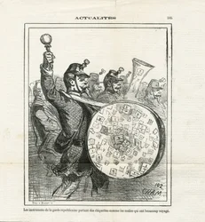 Illustration af Cham (1819-1879) i Le Charivari