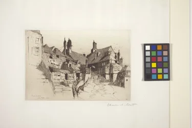 Rye, Sussex (ætsning på papir)