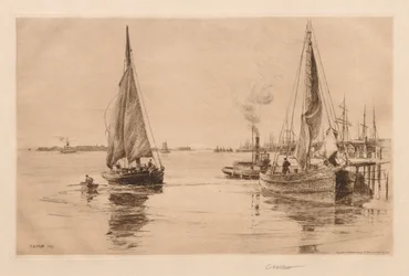 To slup ved East River, 1889.
