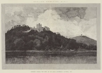 Dunster Castle, sæde for Hugh Courtenay Luttrell, parlamentsmedlem