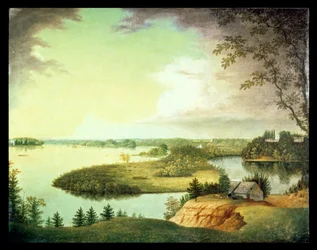 Delaware River, nær Bordentown, New Jersey