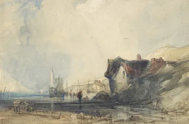 Udsigt over kysten ved Deal, ca. 1846.