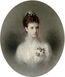 Portræt af kejserinde Maria Feodorovna af Rusland, 1890
