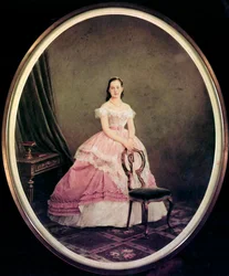 Portræt af storhertuginde Maria Alexandrovna af Rusland, 1853-1920, 1860