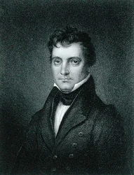 Josiah Stoddard Johnson (1784-1833) graveret af James Barton Longacre (1794-1869) (stik)