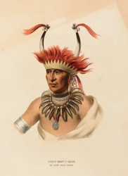 CHON-MON-I-CASE. AN OTTO HALF CHIEF, fra Historien om indianerstammerne i Nordamerika