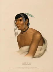JACK-O-PA. A CHIPPEWA CHIEF, fra History of the Indian Tribes of North America.