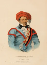 TUSTENNUGGEE EMATHLA, fra Historien om indianerstammerne i Nordamerika