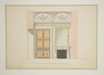 Design af kabinetsbiblioteket, begyndelsen af 1780