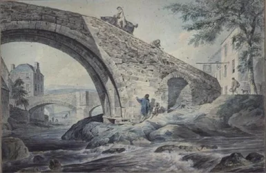 Udsigt over broerne i Hawick