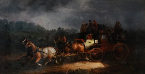 Leeds and London Royal Mail, ca. 1835 (olie på lærred)