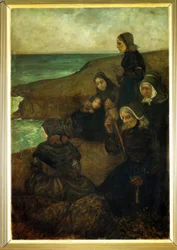 Au Pays de la Mer – Havets land – triptykon, højre panel: Dem, der bliver tilbage