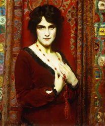 The Cornelian Necklace (Portræt af Miss R)