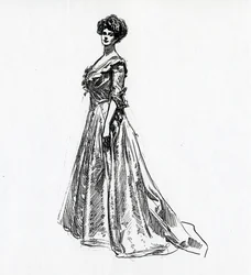En Gibson-pige, ca. 1902