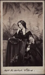 Portræt af Harriet Beecher Stowe 1811-1896, ca 1860.