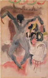 Sorte personer, der danser