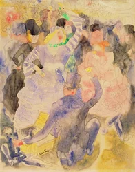 Tegning for Zolas Nana, 1915-16