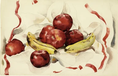 Stilleben med æbler og bananer, ca. 1925