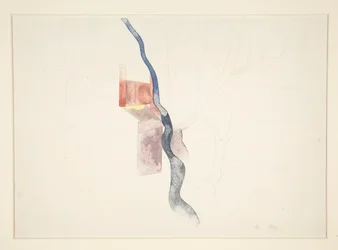 Træabstraktion (sandsynligvis undersøgelse for Red Chimneys, 1918?)