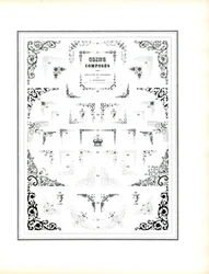 Samling af dekorative rammehjørner (print)