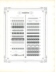 Dekorative strimler og ornamentale kanter (print)