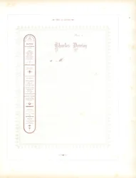 Elegant brevpapir med typografisk sidebjælke (print)