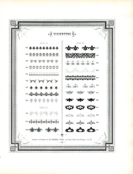 Ornamentale dekorative kanter og elementer (print)