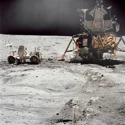 Apollo 16 Lunar Module Orion på månens overflade, 21. april 1972.