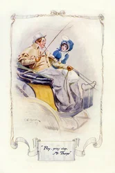 Bed, bed stop, hr. Thorpe, 1907 (illustration)