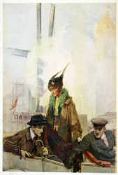 The Home-Coming of Bibbs, fra The Turmoil, pub. 1915 (farve litho)