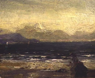 På stranden